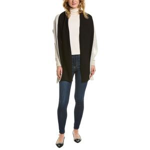 In2 By Incashmere Basic Two-Tone Cashmere Wrap, Grey